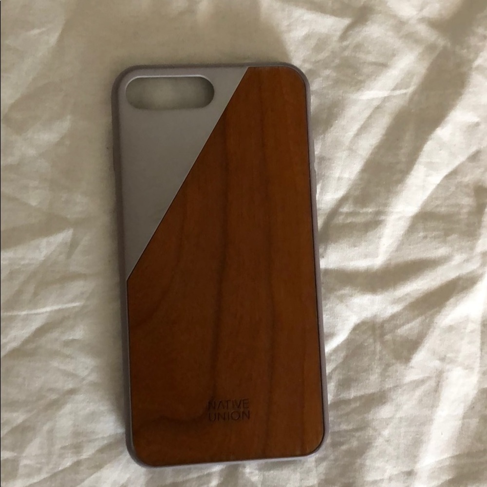 iPhone 7/8 plus Native Union half wood half grey